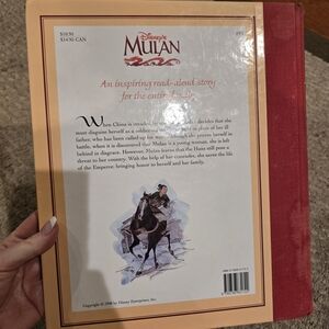 Disney Mulan Book with Red and Cream Cover
